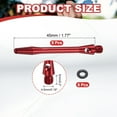 thumbnail image 2 of Uxcell 8Pcs Ejes de Dardos de Aluminio con Rosca 2BA, Accesorios de Reemplazo con Anillos de Goma para Punta de Acero, Rojo, 45mm, 2 of 5