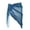 bleu, variante sur Tachiuwa Foulard Triangulaire pour Danse du Ventre et Danse Latine - Bleu, 150x150 cm
