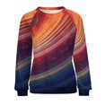 thumbnail image 7 of Sweatshirt For Womens Crewneck Galaxy Star Outer Space Hoodies Teen Girls Cute, 7 of 7