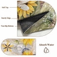 thumbnail image 6 of Summer Sunflower Bee 2x3 Area Rugs for Living Room, Yellow Floral Plants Wood Grain Rustic Non Slip Floor Mat Washable Low-Profile Indoor Carpet for Bedroom, Dining Room, Bathroom, 6 of 9