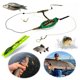 thumbnail image 5 of Cesta Trampa para Jaula Cebo Pesca Con Ganchos Útil Juego Herramienta Resorte, 5 of 9