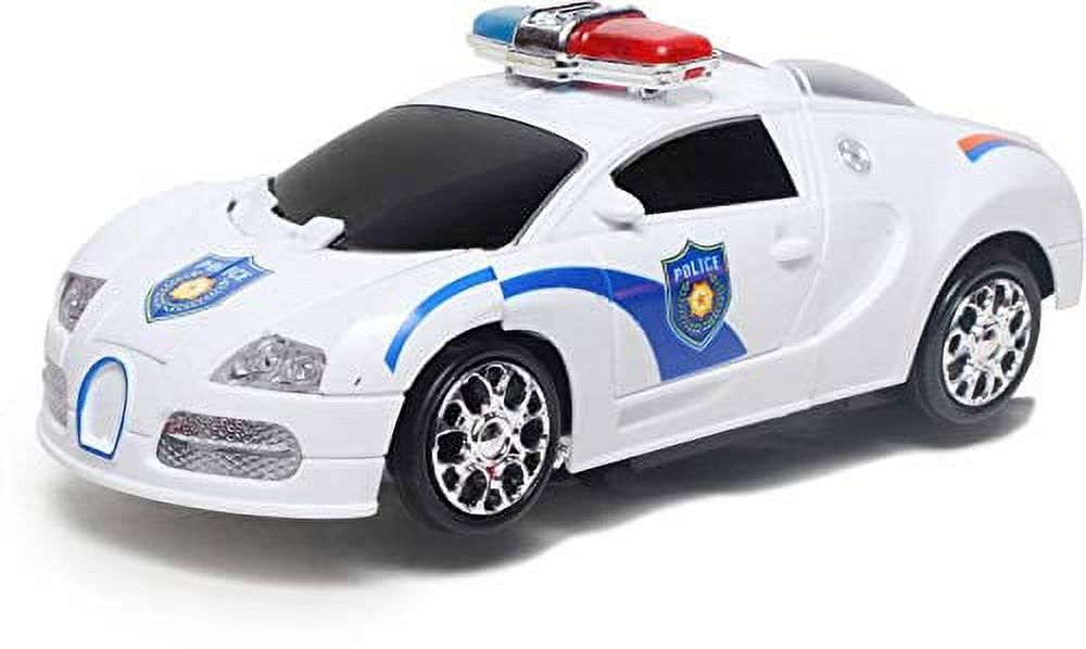 WonderPlay All About Action! Transformable Car With Light + & Sound - White
