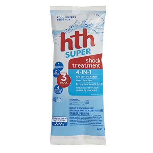 hth pool shock super shock treatment (52005)