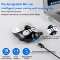 thumbnail image 6 of Dpisuuk Wireless Mouse Cute Cartoon Animal Dog Shape Cordless Mouse with USB Receiver 2.4GHz Optical Portable Rechargeable Silent Lovely Puppy Mice for Laptop PC Desktop Kids Adults Gifts, Black, 6 of 15