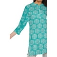 thumbnail image 4 of Moomaya Short Poly Crepe Tunic Dresses Women Printed Kurti Mini Summer Wear, 4 of 5