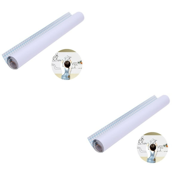 2 Count Chalkboard Wall Sticker Black Note Stickers Child White