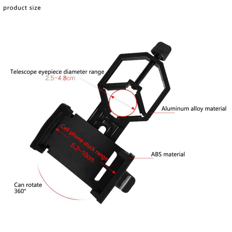 YINGGEXU Telescope Upgrade Binoculars Telescope Special Accessories Adapter Connector Clip Bracket Fit Mobile Phone for Binocular Holder Watching 