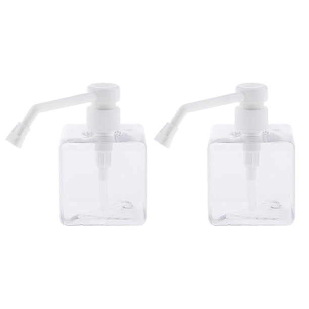 2x Botellas Vacías Champú Acondicionador Accesorios De Blanco Yuyangstore Botella de spray de bomba vacía