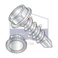 thumbnail image 2 of 1/4-14 x 2 1/2" Self-Drilling Screws | Unslotted Indented Hex Washer Head Serrated | Steel | Zinc (Quantity: 1000), 2 of 3