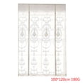thumbnail image 1 of Cortinas romanas con lazo bordado floral Tap Top Sheer Balcón Cortina de ventana Paneles de cenefa Advancent JJ23235-03, 1 of 6