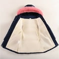 thumbnail image 7 of newwalpole Girls Winter Coat Big Kids Heavyweight Furry Hood Snow Ski Parka Water-Resistant Overcoat Navy for Size 5-6 Years, 7 of 7