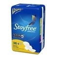 thumbnail image 2 of Stayfree Ultra Thin Regular Pads with Wings For Women, Reliable Protection and Absorbency of Feminine Moisture, Leaks and Periods, 36 count - Pack of 4 36 Count (Pack of 4), 2 of 2