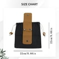 thumbnail image 3 of Ajhhao Foraging Bag, Canvas Waxed Foraging Pouch Mushroom Bags Collapsible Bushcraft Leather Hunting Belt Bag Hiking Pouch for Outdoor Traveling Camping Black, 3 of 5