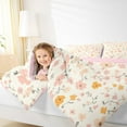 thumbnail image 3 of Manfei Retro Rustic Flower Bedding Comforter Set,Country Floral Twin Comforter Sets,Beige Pink Orange Bedding Set For Girls Kids,Microfiber Bedroom Decor Reversible,2-Piece, 3 of 7