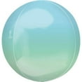 thumbnail image 2 of 16 inch Ombre Orbz - Pink & Blue Foil Mylar Balloon - Party Supplies Decorations, 2 of 6
