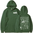 thumbnail image 5 of Sudadera con capucha 505 Arctic Monkeys Music Merch Regalo para fanáticos Suéteres Tops Ropa de calle Unisex, 5 of 5