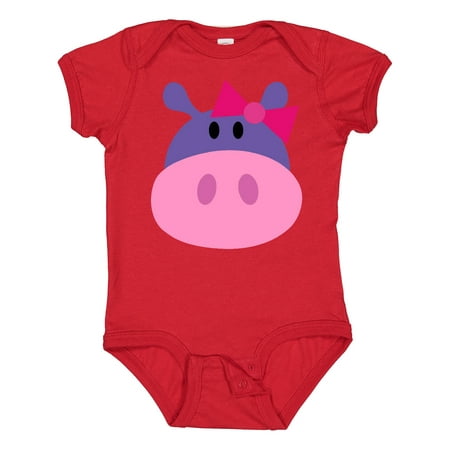 

Inktastic Girl Hippo Gift Baby Girl Bodysuit