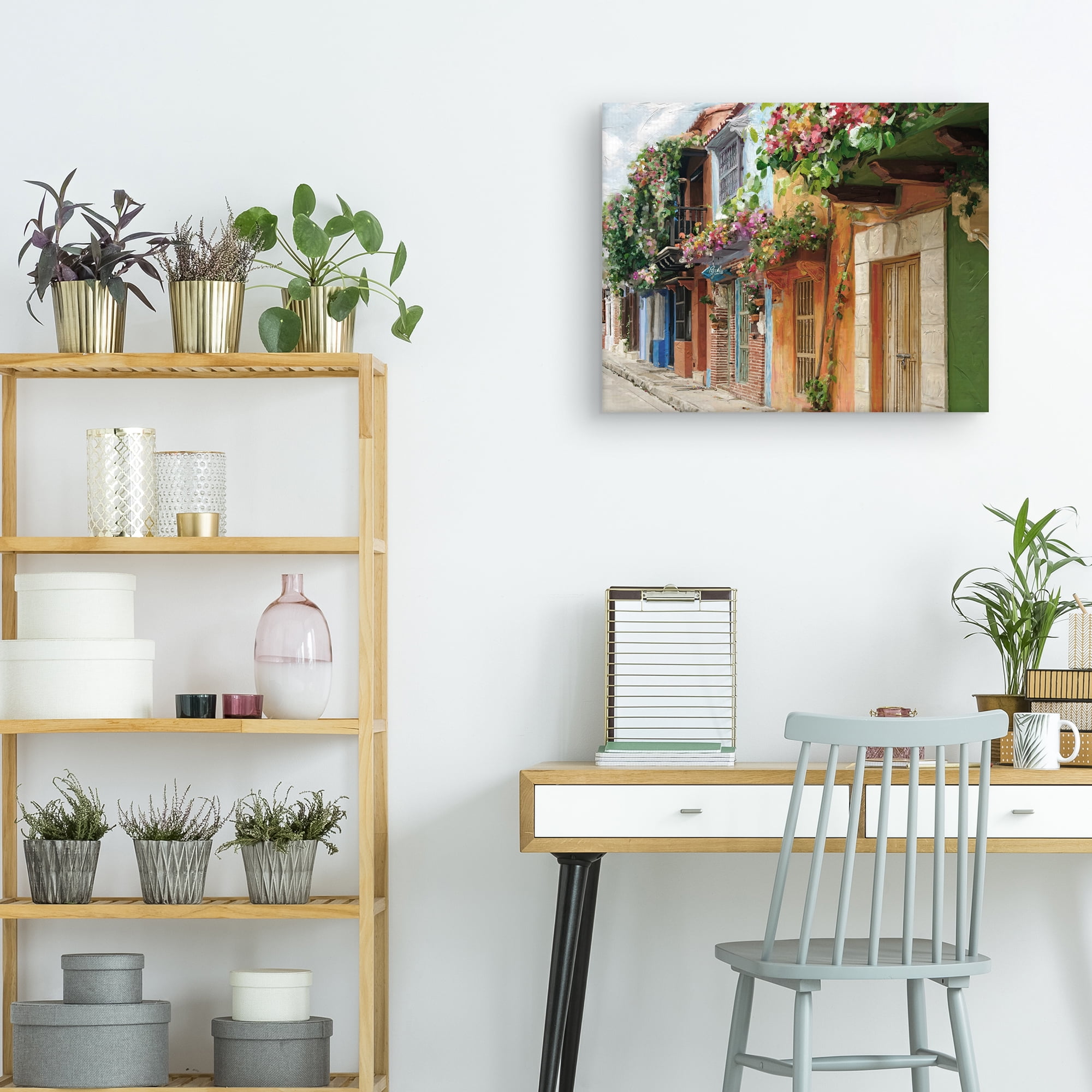 Village Colors by Studio Arts Canvas Art Print