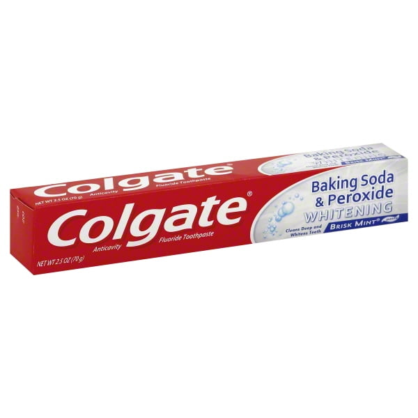 Colgate Baking Soda & Peroxide Whitening Toothpaste Brisk Mint