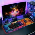 thumbnail image 6 of Colored Heart Glass RGB Gaming Mouse Pad Large Keyboard Mat Rubber Base 13 Light Modes, 6 of 6