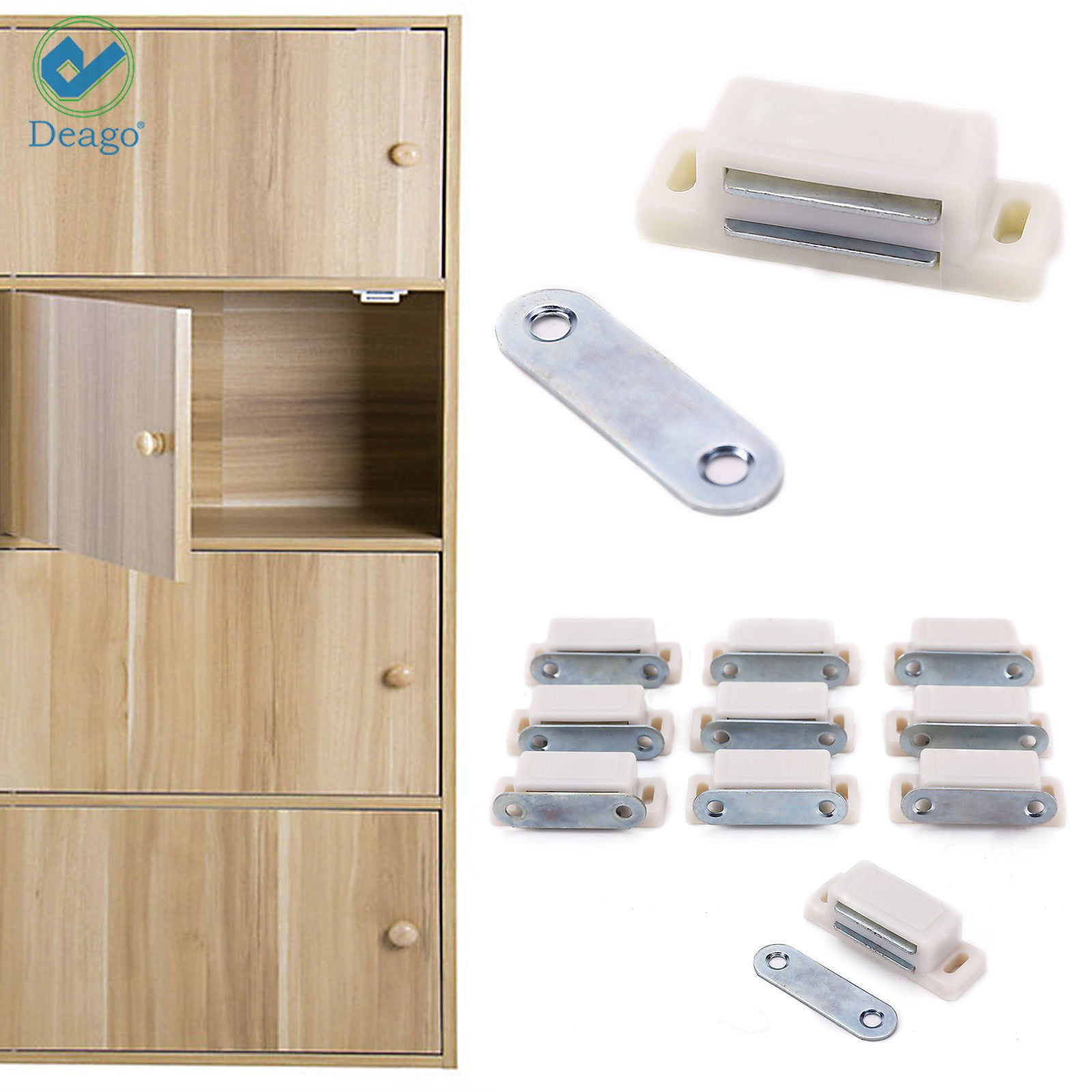 LC006 - Round Magnetic Touch Latch Catch Kitchen Cabinet Door Cupboard  Galss Door Magnet Latch