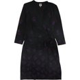 thumbnail image 1 of Anne Klein Womens Therese Wrap Dress, Black, Large, 1 of 1