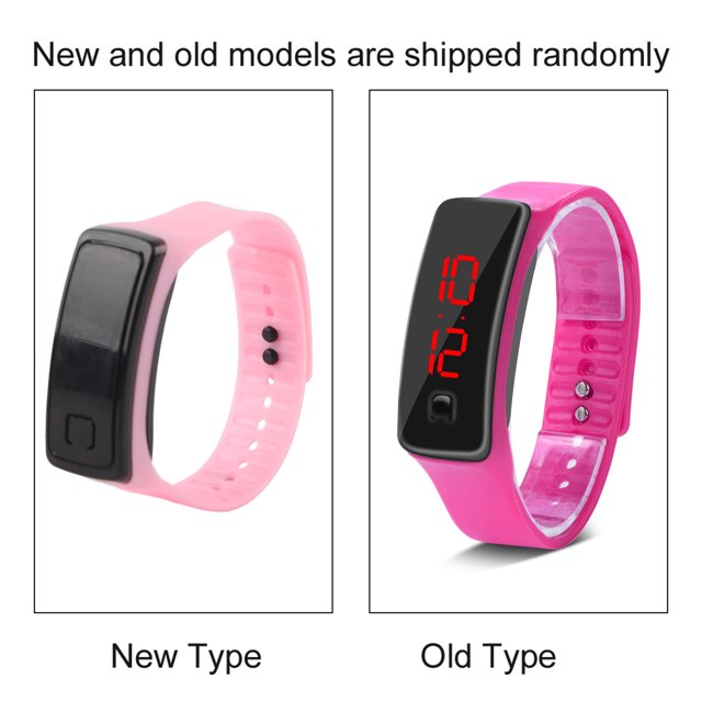 LED Wristwatch, Digital Sports Wristwatch Silicone Strap Electronic Display Watch For Men And Women