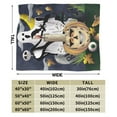 thumbnail image 3 of Anti-Pilling Flannel Bed Throw Blankets Halloween Ghost Pumpkin - Couch-Ultra-Soft Micro Fleece Sofa Bed Camping Travel Blanket for Adults 40"x30", 3 of 8