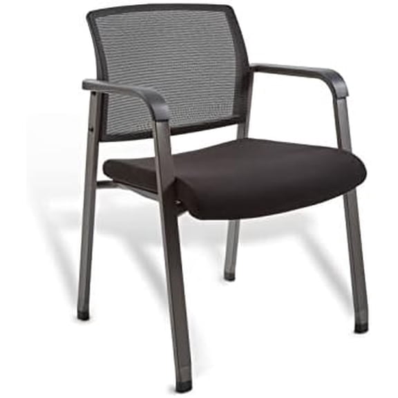 Staples Prestige Esler Fabric Guest Chair, Black, 2/Pack (UN28355-CCVS)$$Office