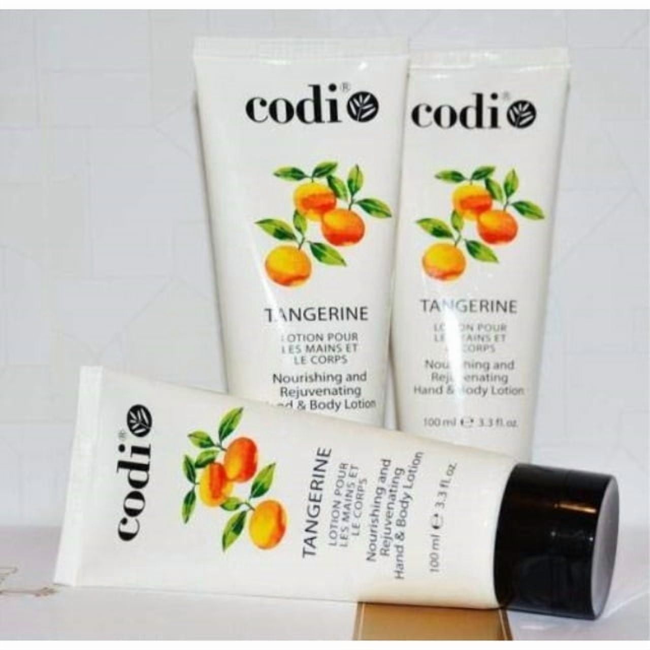 codi olive lotion nourishing and rejuvenating hand & body lotion 3.3 oz - 3 tubes