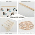 thumbnail image 7 of Pictures Cards Frame Holder Art Hanger,Handmade Boho Style Hanging Photo Display with 10 tassels 20 Clip Holders and Light Strip,Tassel Wall Hangings for Photo Storage Home Decor Beige, 7 of 7