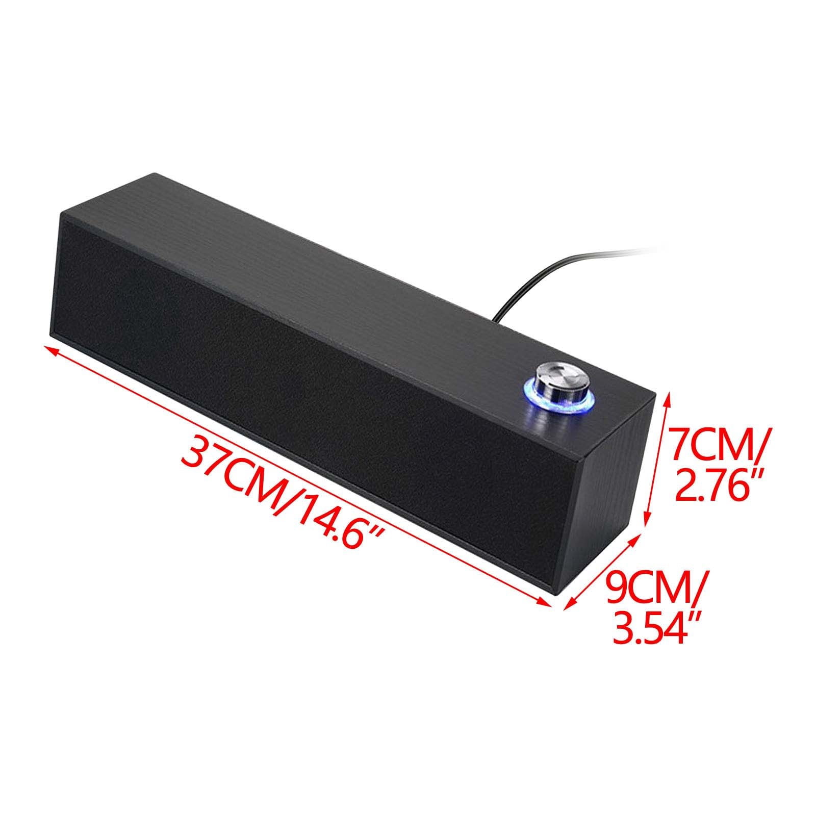 Byujiro Desktop Bluetooth Speaker Multimedia Computer Desktop Long Strip Wooden Speaker for Gaming, Home Office and Workspace Setup
