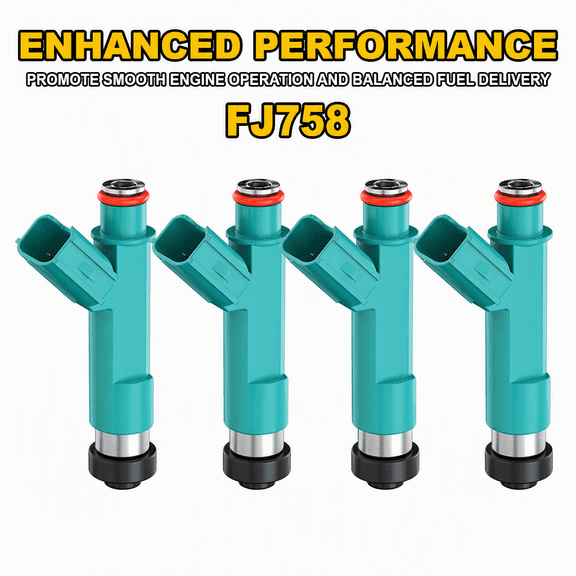 Set of 4 Fuel Injectors FJ758 For Toyota Camry 2008-2009 L4 2.4L