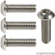 thumbnail image 3 of 100pcs M5 Pernos de material acero Inoxidable 304 Allen Zócalo de Llave de Tornillos Botón M5x8mm, 3 of 6