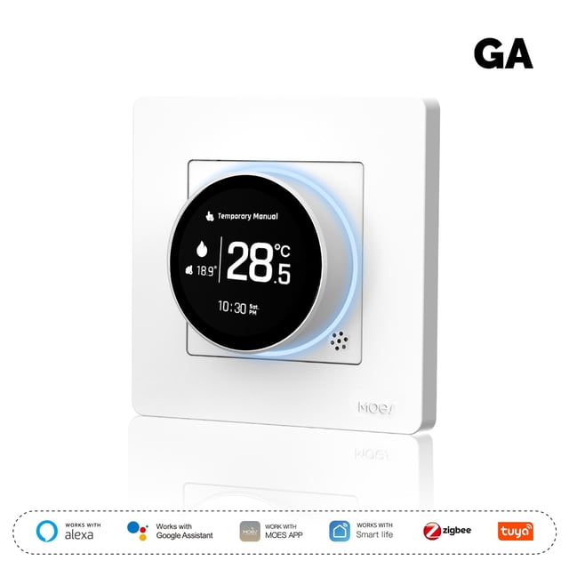 Para MOES Smart Knob Termostato Star Ring Series Controlador de temperatura para Tuya