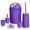 Purple, variant on NewHome 6 Pcs Bathroom Accessories Set, Plastic Bathroom Set Lightweight Durable for Home Bathroom Unisex Adults Kids, Aqua