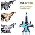 thumbnail image 3 of TEAMD 4PCS Diecast Fighter Jets Pullback Airplane Toys Military Plane Fighter Toys Alloy Mini Air Force Kids Playset Birthday Xmas Gifts for Boys and Girls, 3 of 7