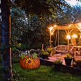 thumbnail image 3 of Card Slot Pumpkin Ground Inserted Courtyard Lighting Garden Decoration Outdoor Ornament Design for Festive Celebrations*2 Pack, 3 of 6