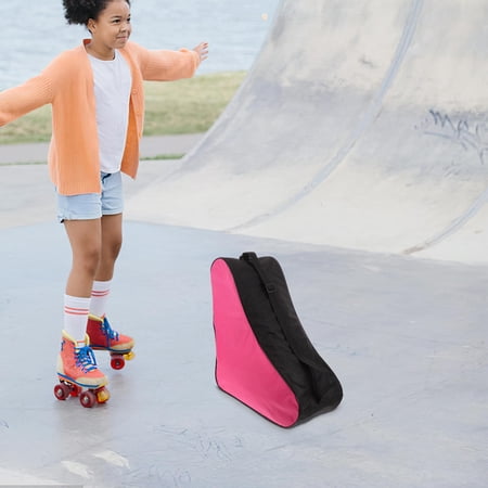 Minkissy Rosy Roller Skate Carrier Bag Lightweight Skate Shoes Bag for Inline Skates Storage