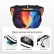 thumbnail image 5 of Fotbe Wolf Cangurera Cuadrada con Estampado de Doble Capa, Bolsa de Cintura Ajustable Mini para Hombres y Mujeres, 5 of 9