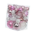 thumbnail image 4 of 36 adornos para árbol de Navidad de 4 cm, 6 cm y 8 cm, colgantes irrompibles para Navidad. Blanco rosa, 4 of 9