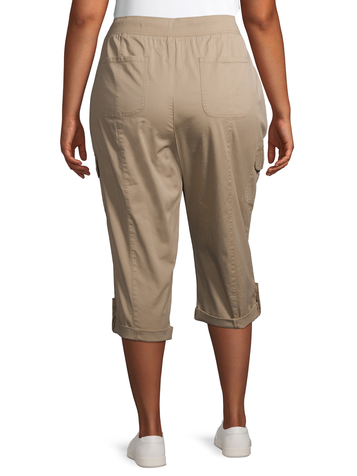 Terra & sky women's plus cargo capri sale