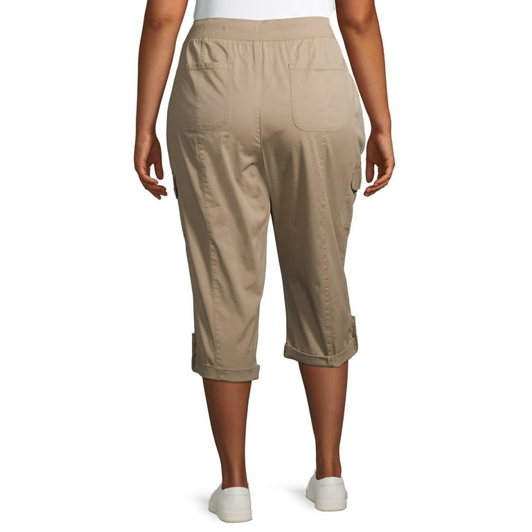 Terra Sky Cargo Capri - Walmart.com  Womens cargo capris, Plus size women,  Capri