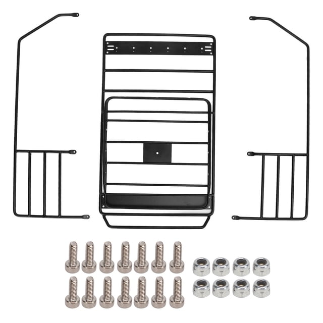 Portaequipajes de techo de hormigón armado portaequipajes de techo de hierro portaequipajes eje de jaula rodante scx10 carcasa de pastores 313 mm distancia entre ejes