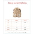 thumbnail image 2 of 12 Months Baby Girls Clothes 18 Months Girls Vest Leopard Pockets Toddler Girls Fall Winter Furry Coat Apricot, 2 of 9
