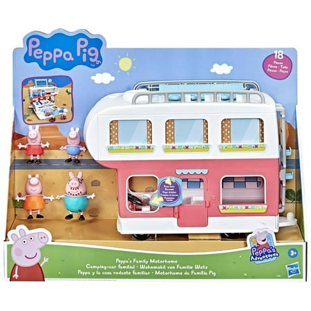 Juguete Casa Rodante De Peppa Pig Con Accesorios Rojo
