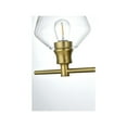 thumbnail image 4 of Living District Gene 3 Light Satin Gold And Clear Glass Wall Sconce, 4 of 8