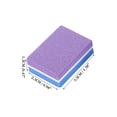 thumbnail image 4 of Unique Bargains 50 Pcs Two-color Mini Block Nail Buffers for DIY Blue Purple, 4 of 6