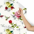thumbnail image 4 of MuralsPrint Summer Birds and Roses Peel & Stick Wallpaper, Removable Wallpaper, 10'L x 24''W, 4 of 4