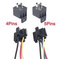 thumbnail image 2 of pin 5 pin DC 12V/24V 40A waterproof car relay long life car relay normally open DC 12V/24V relay with relay socket, 2 of 4